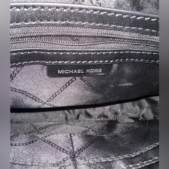 Michael Kors Parker Black Crossbody Bag with Silver Chain - Picture 4 of 4